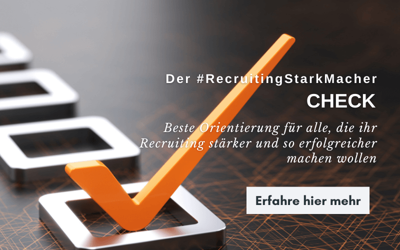 Hier informieren zum #RecruitingStarkMacher-Check